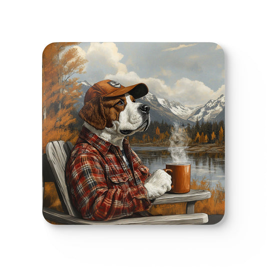Bernie Loves Alaska Corkwood Coaster Set