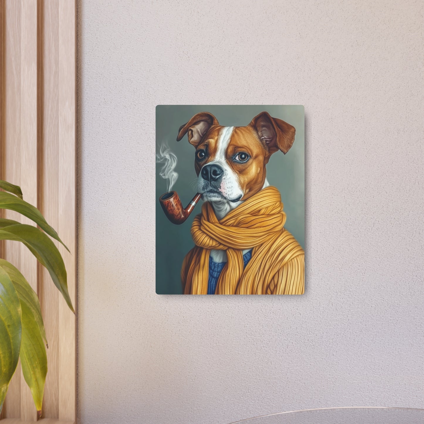 Boston the Boxer Metal Art Sign
