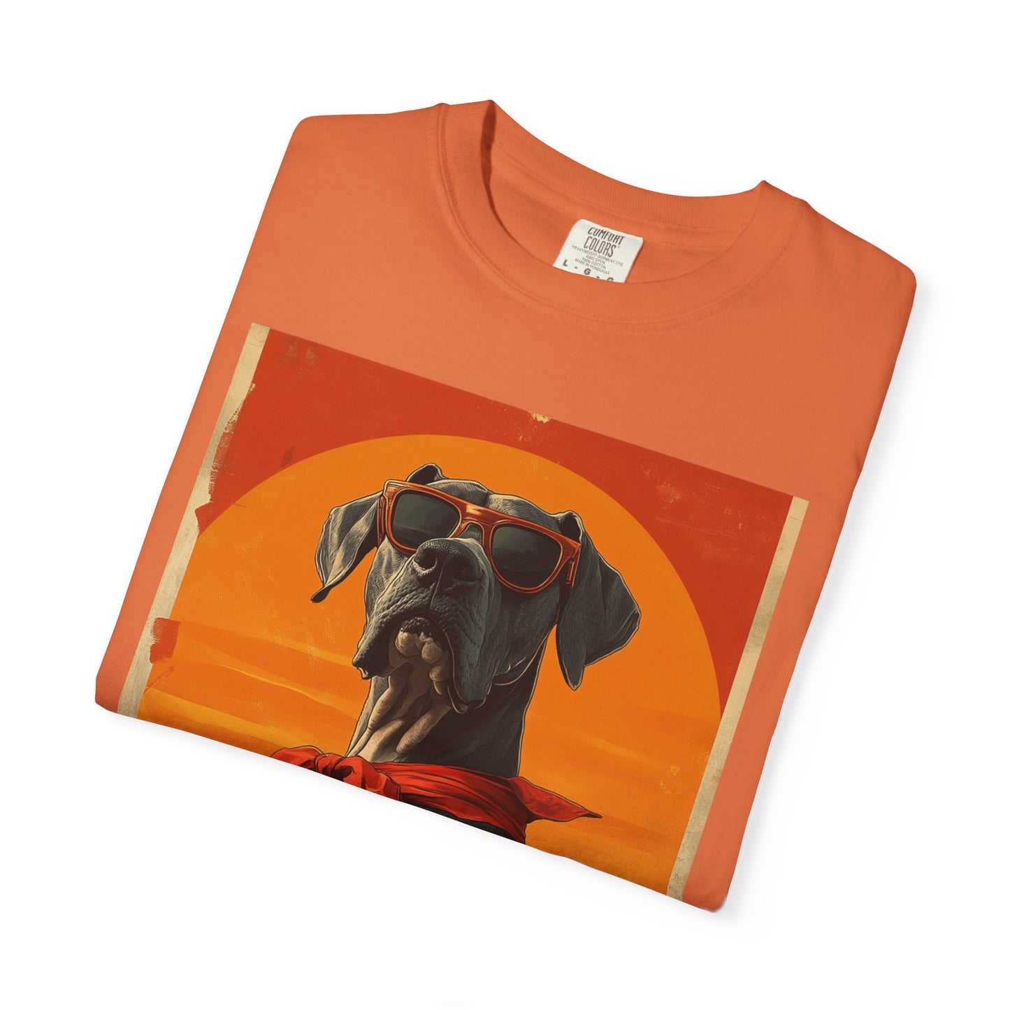 Sam the Surfer Dog Unisex Garment-Dyed T-shirt