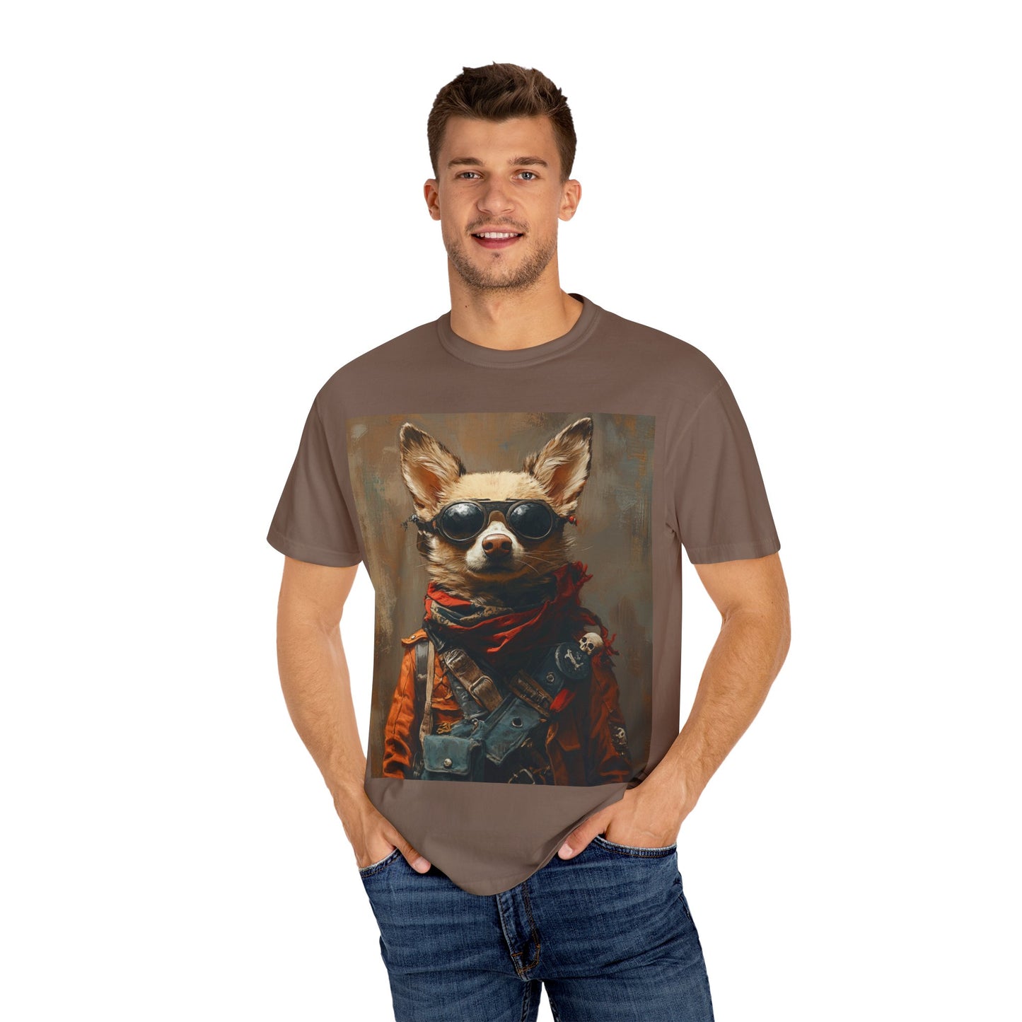 Queso Dog Unisex Garment-Dyed T-shirt