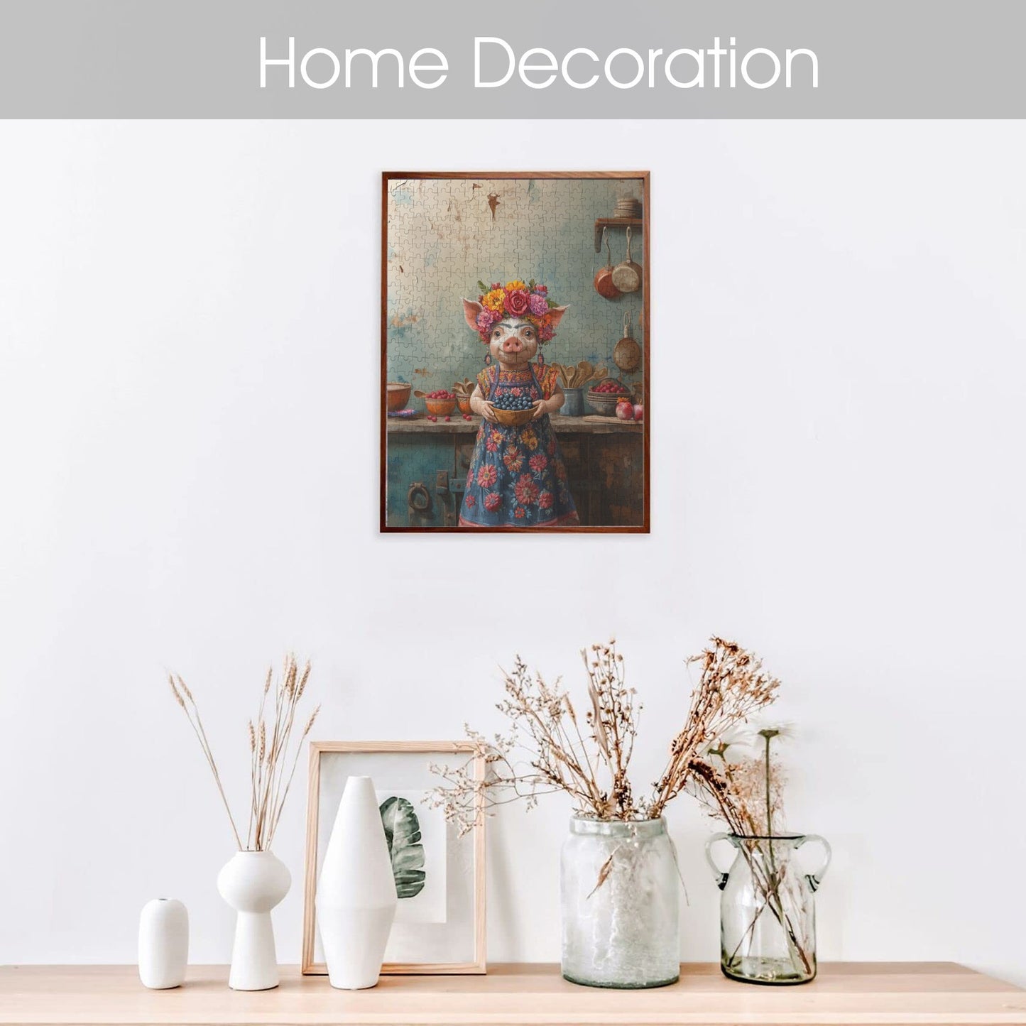 Frida's Kitchen 500-Piece Wooden Jigsaw Puzzle