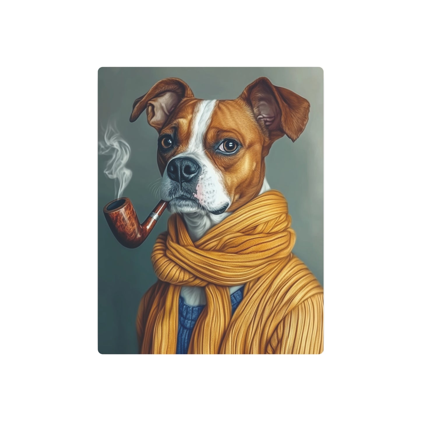 Boston the Boxer Metal Art Sign