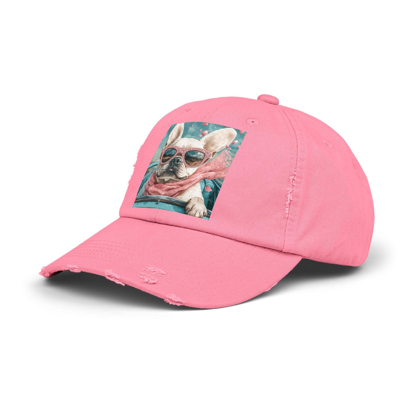 T-Bird Frenchie Unisex Distressed Cap