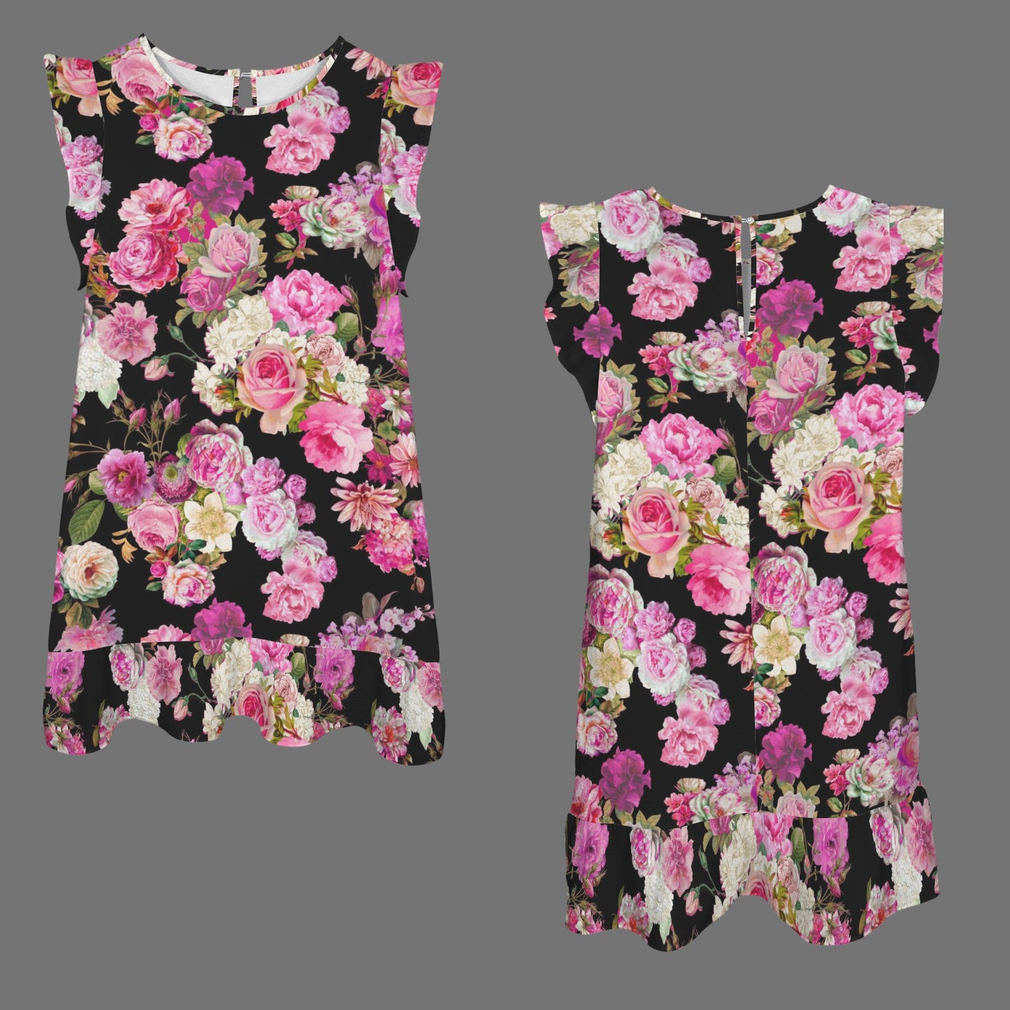 Showgirl Roses on Black