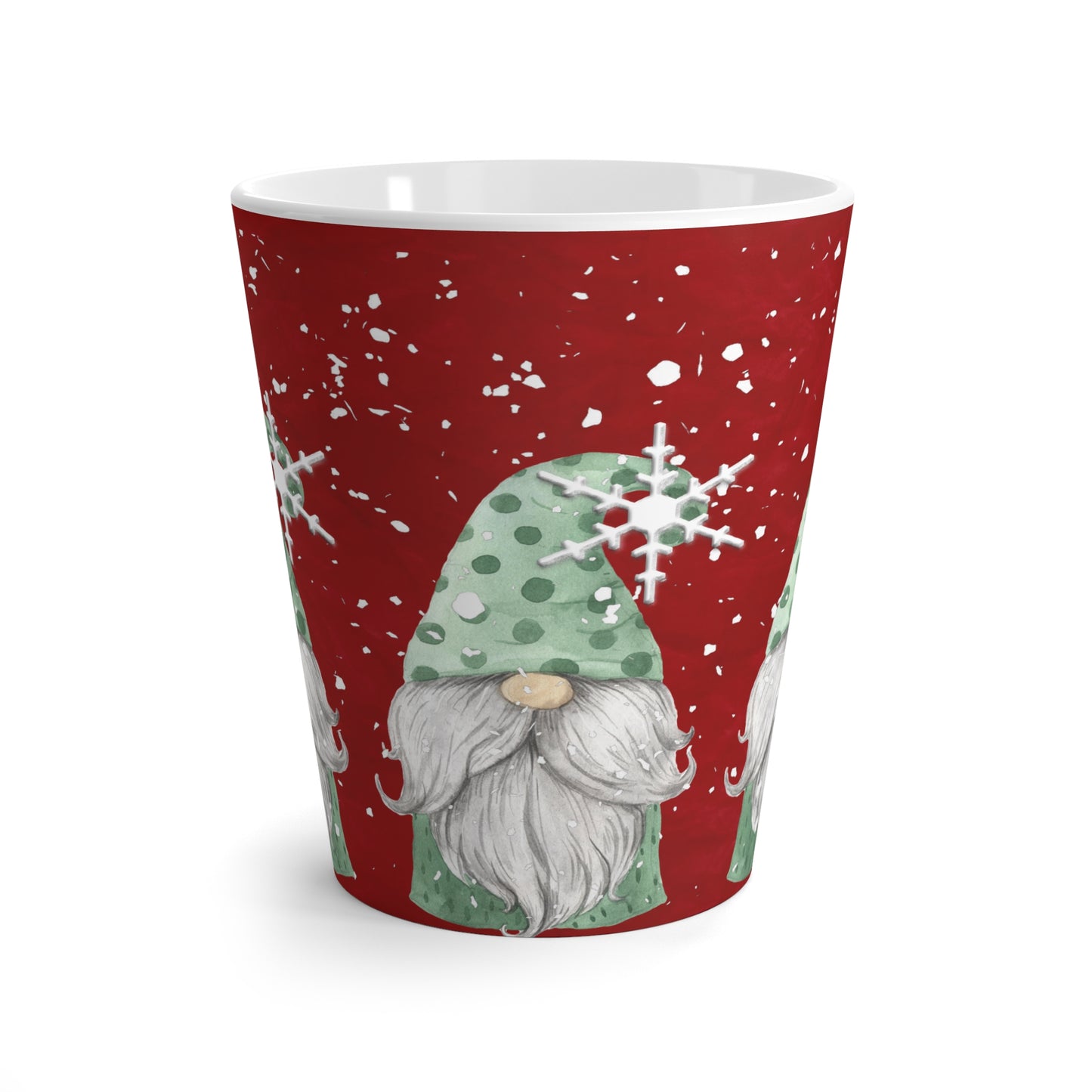 Green Hat Gnome Latte Mug