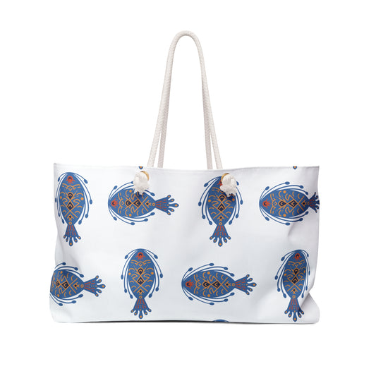 Scandi Fish Weekender Bag