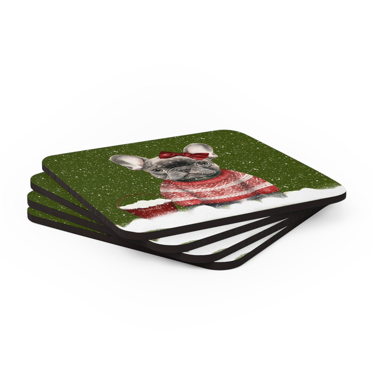 Freya the Frenchie Coaster Set of 4