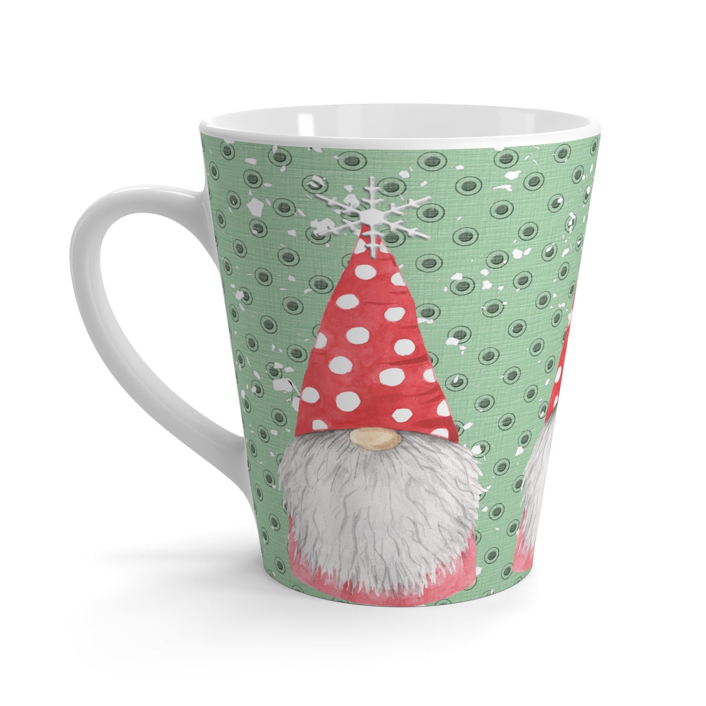 Red Gnome Latte Mug