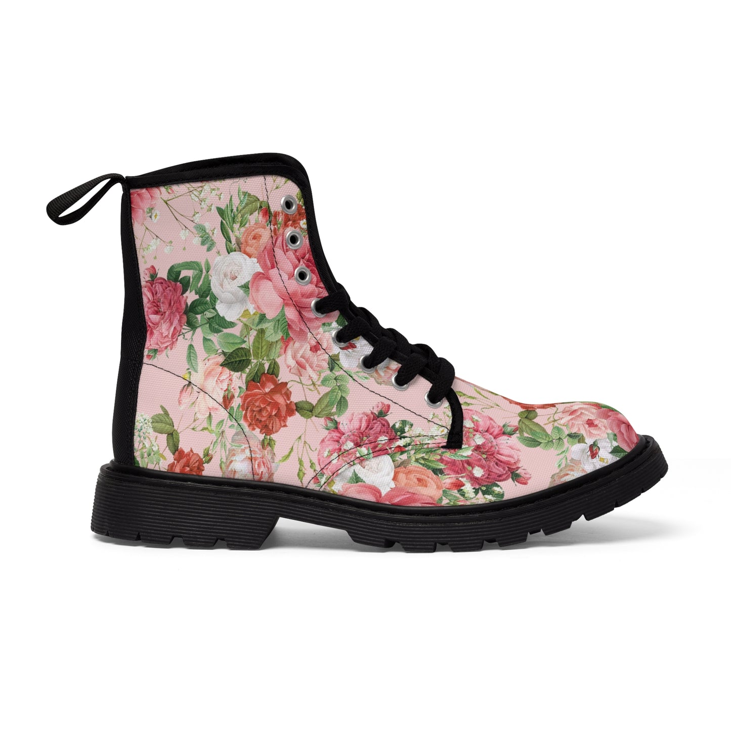 Vintage Roses Women's Canvas Boots