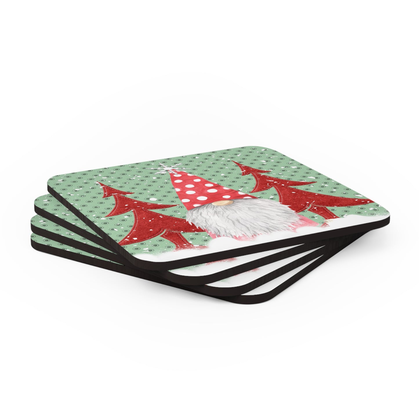 Red Hat Gnome Coaster Set of 4