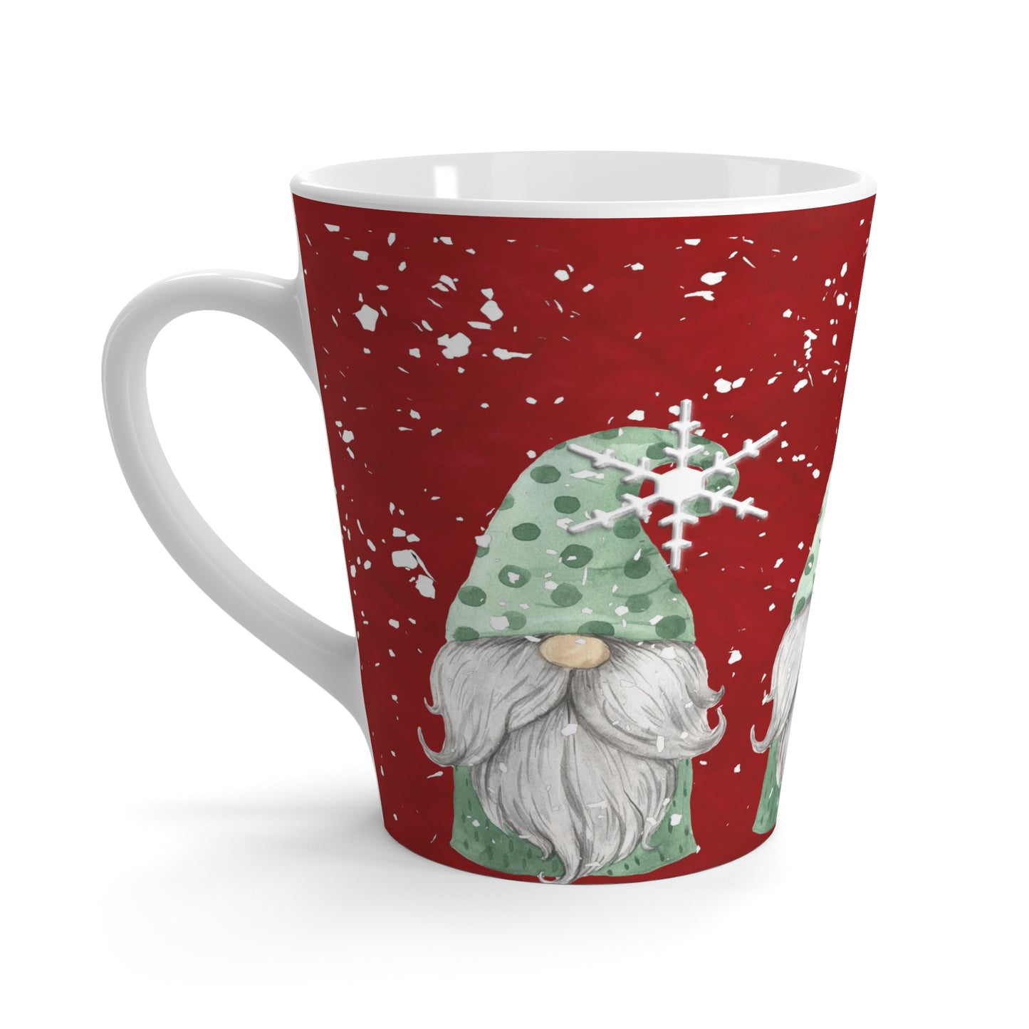 Green Hat Gnome Latte Mug