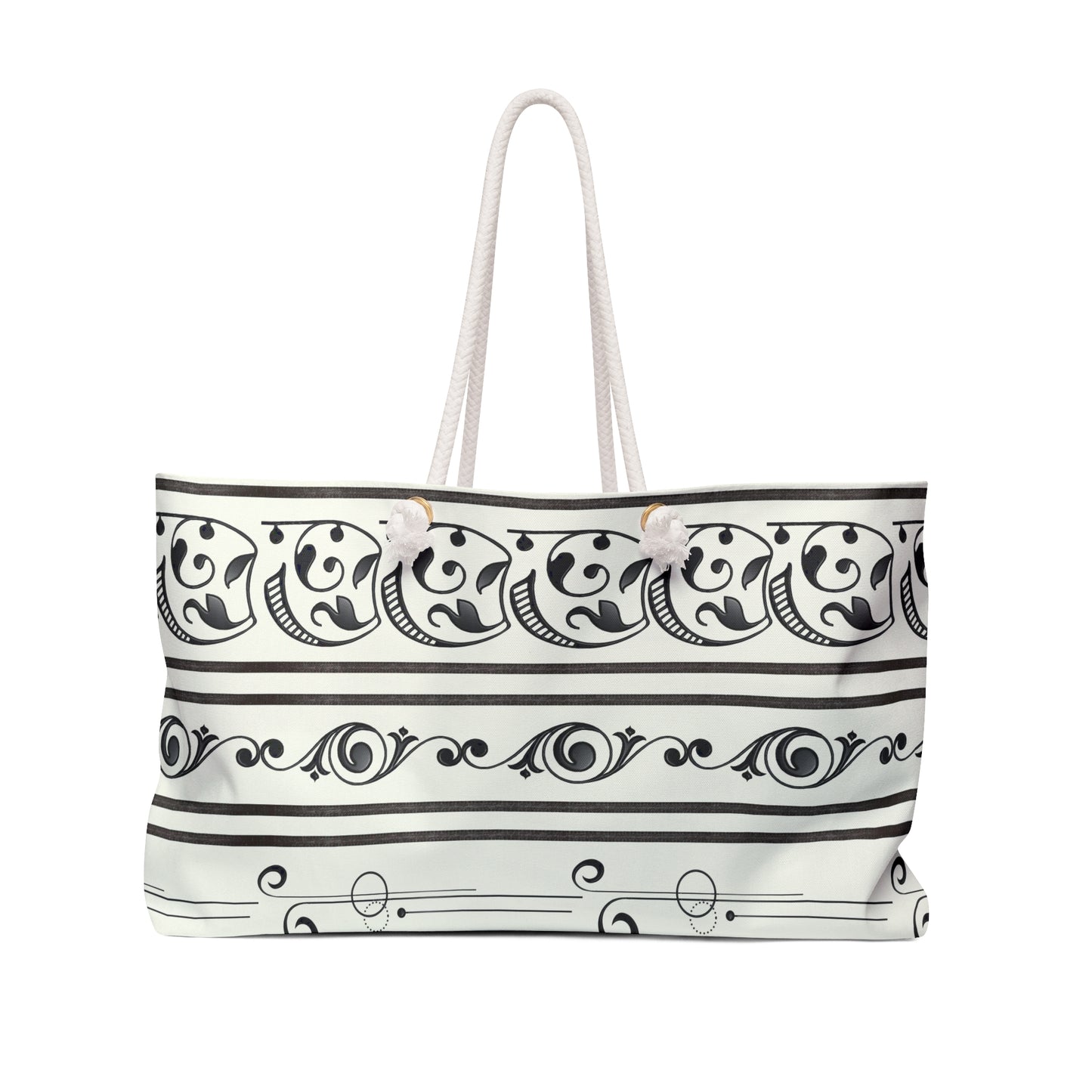 Black and White Weekender Bag