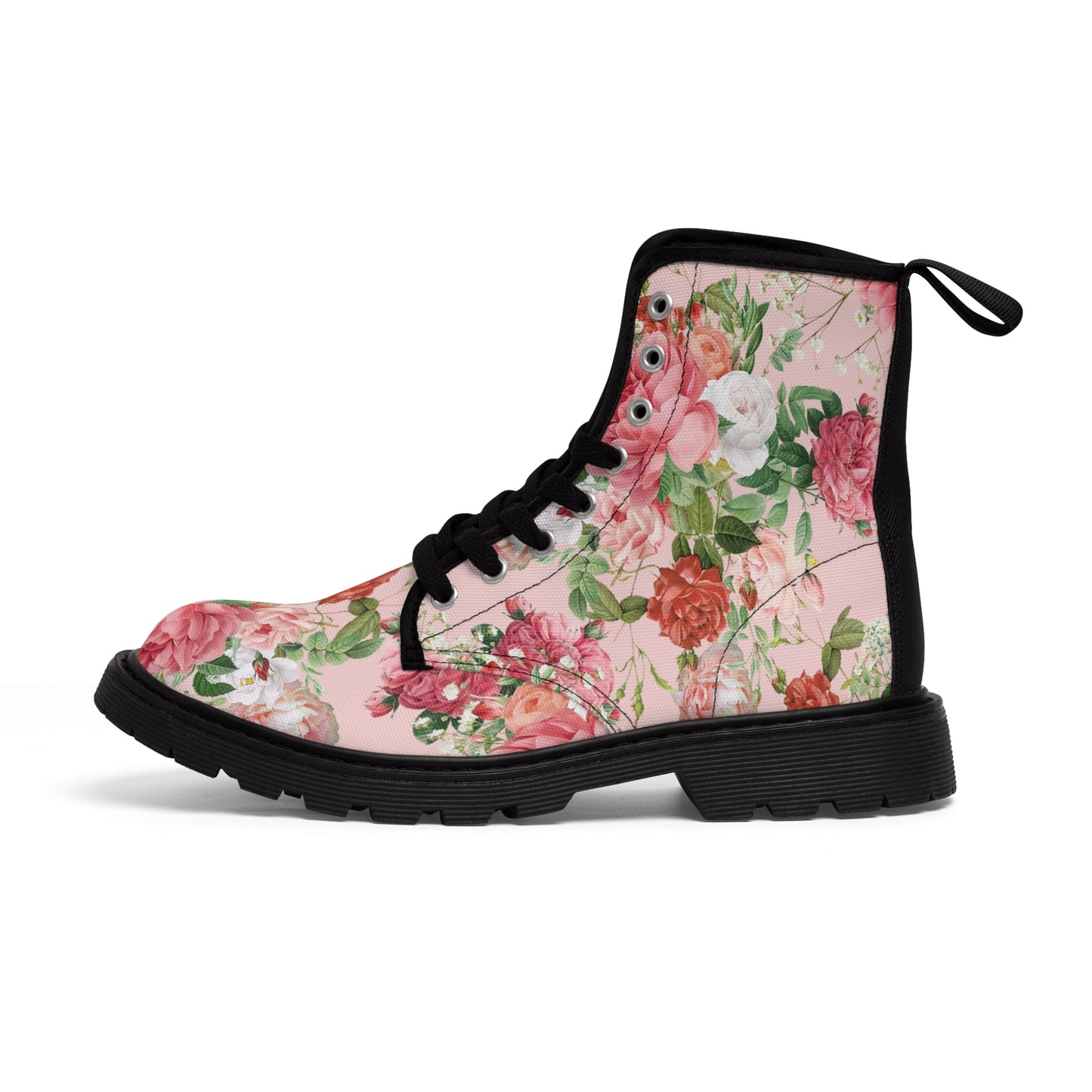 Vintage Roses Women's Canvas Boots