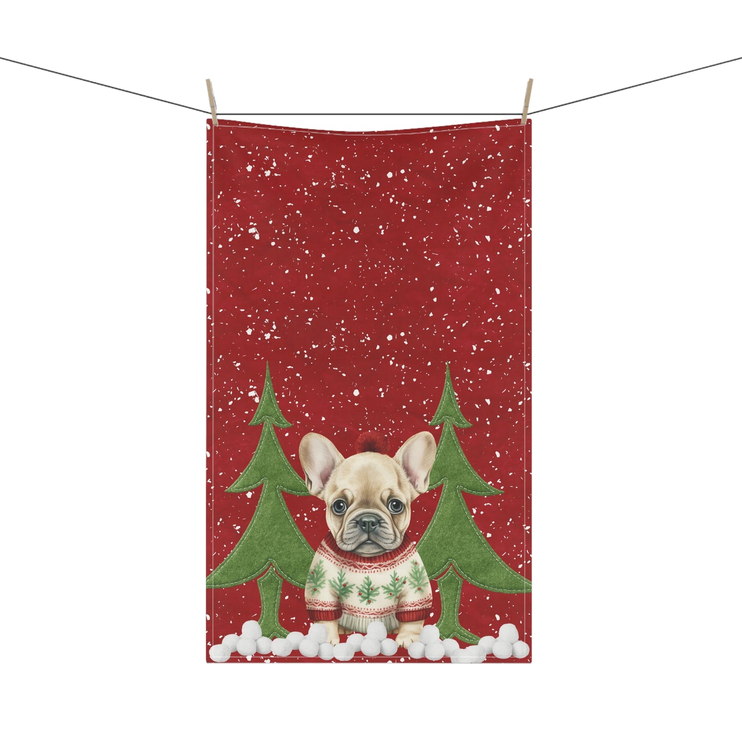 Forrest the Frenchie Kitchen Towel