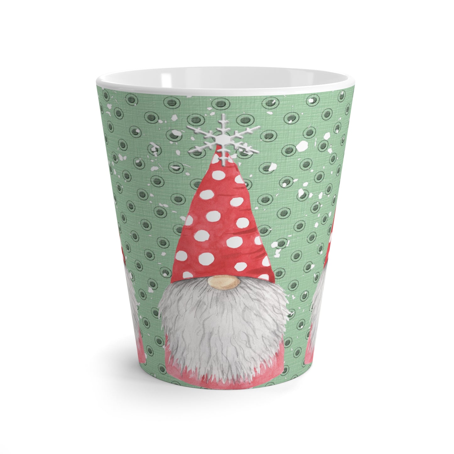 Red Gnome Latte Mug