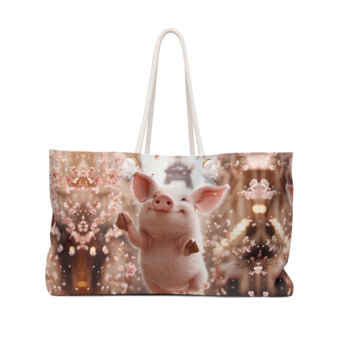 Pia the Happy Pig Weekender Bag.