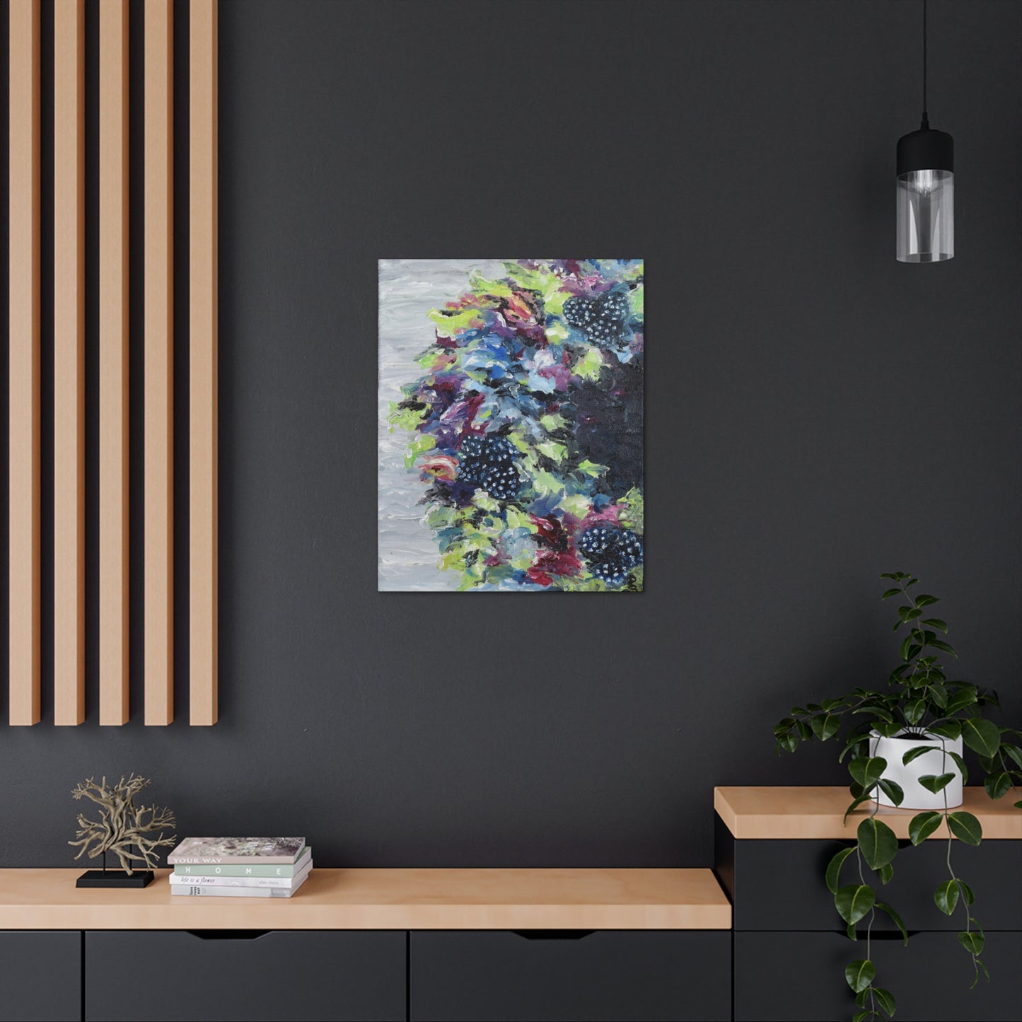 "Berry Wreath" Canvas Gallery Wrap