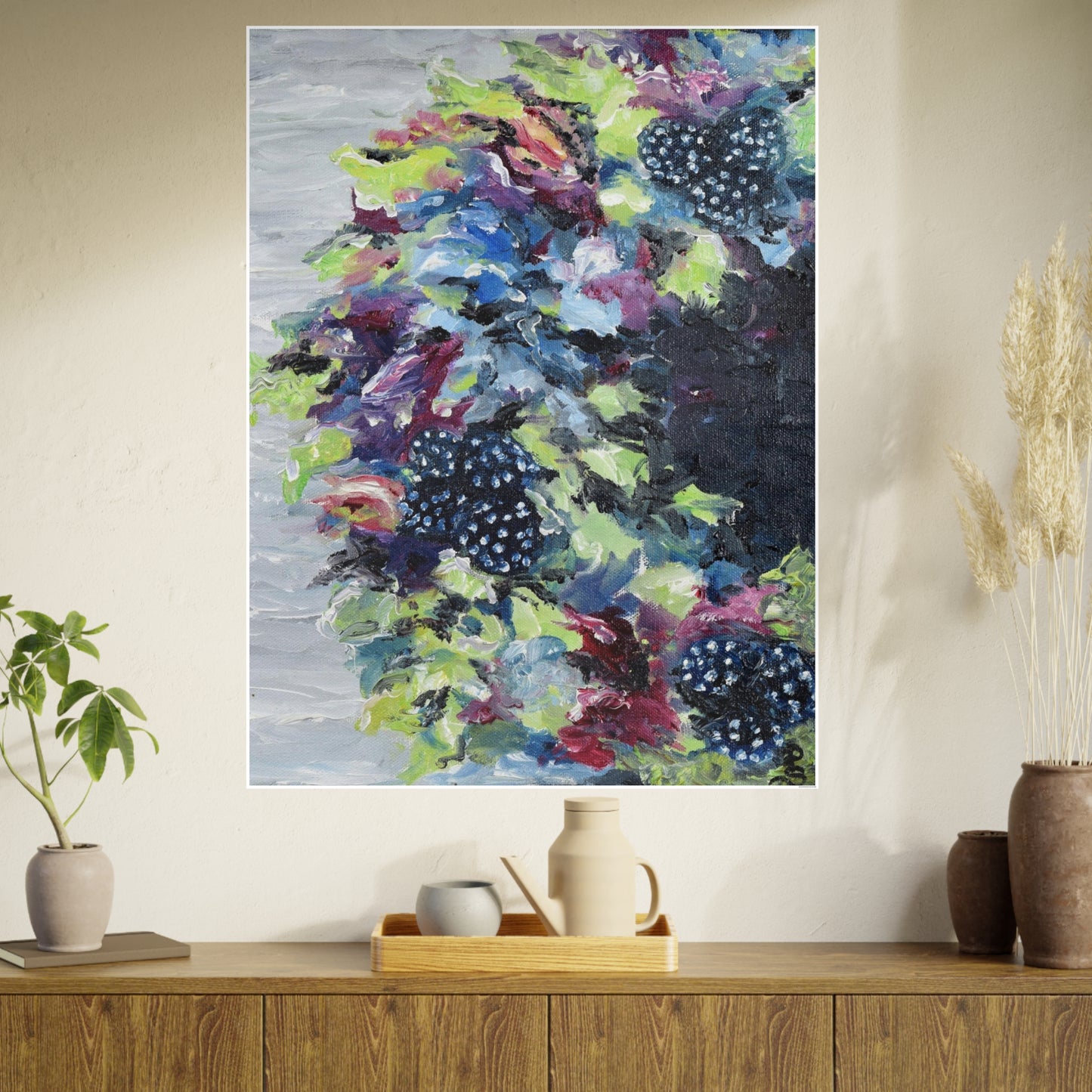 "Berry Wreath" Photo Art Paper Print