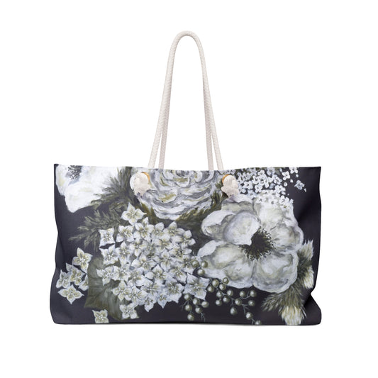 "Fleur de White" Weekender Bag