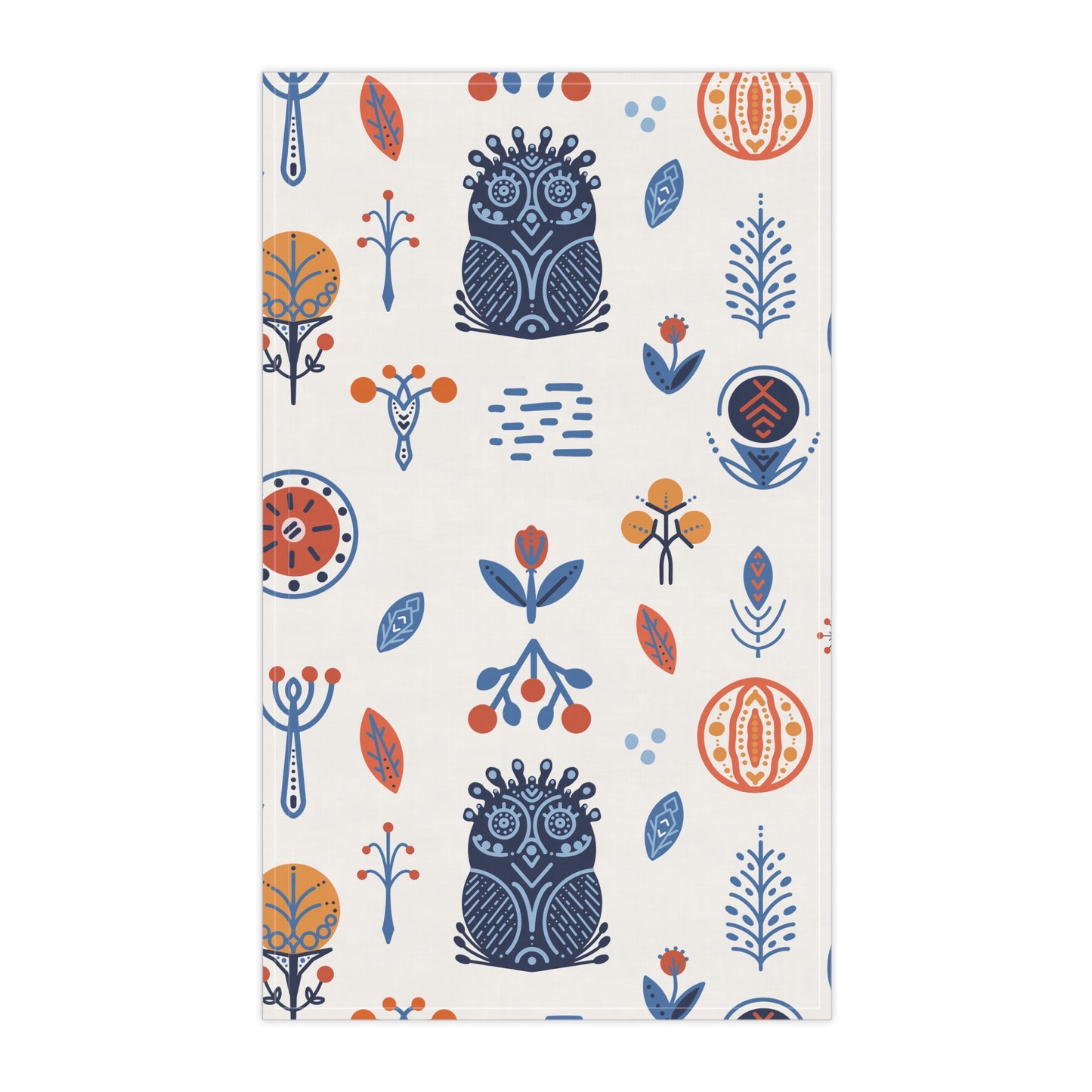 Folk Art Kitchen Towel