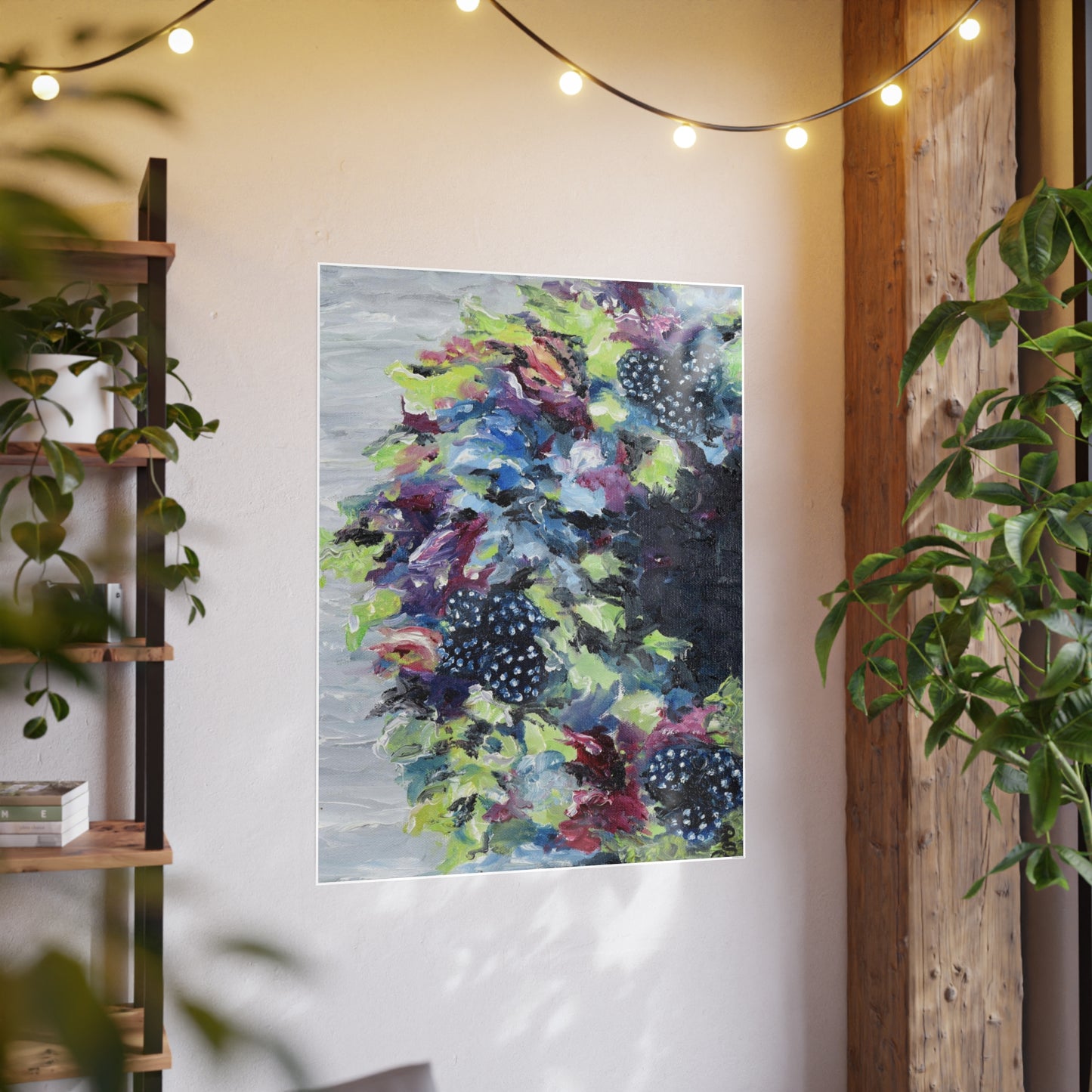 "Berry Wreath" Photo Art Paper Print