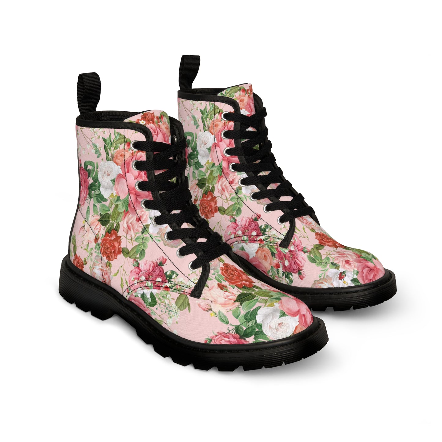 Vintage Roses Women's Canvas Boots