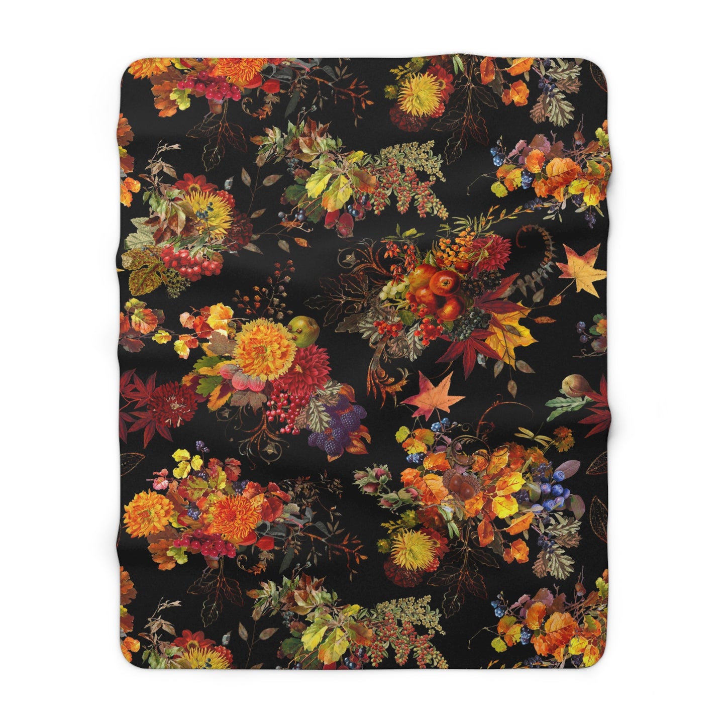 Autumn Glory Sherpa Fleece Blanket