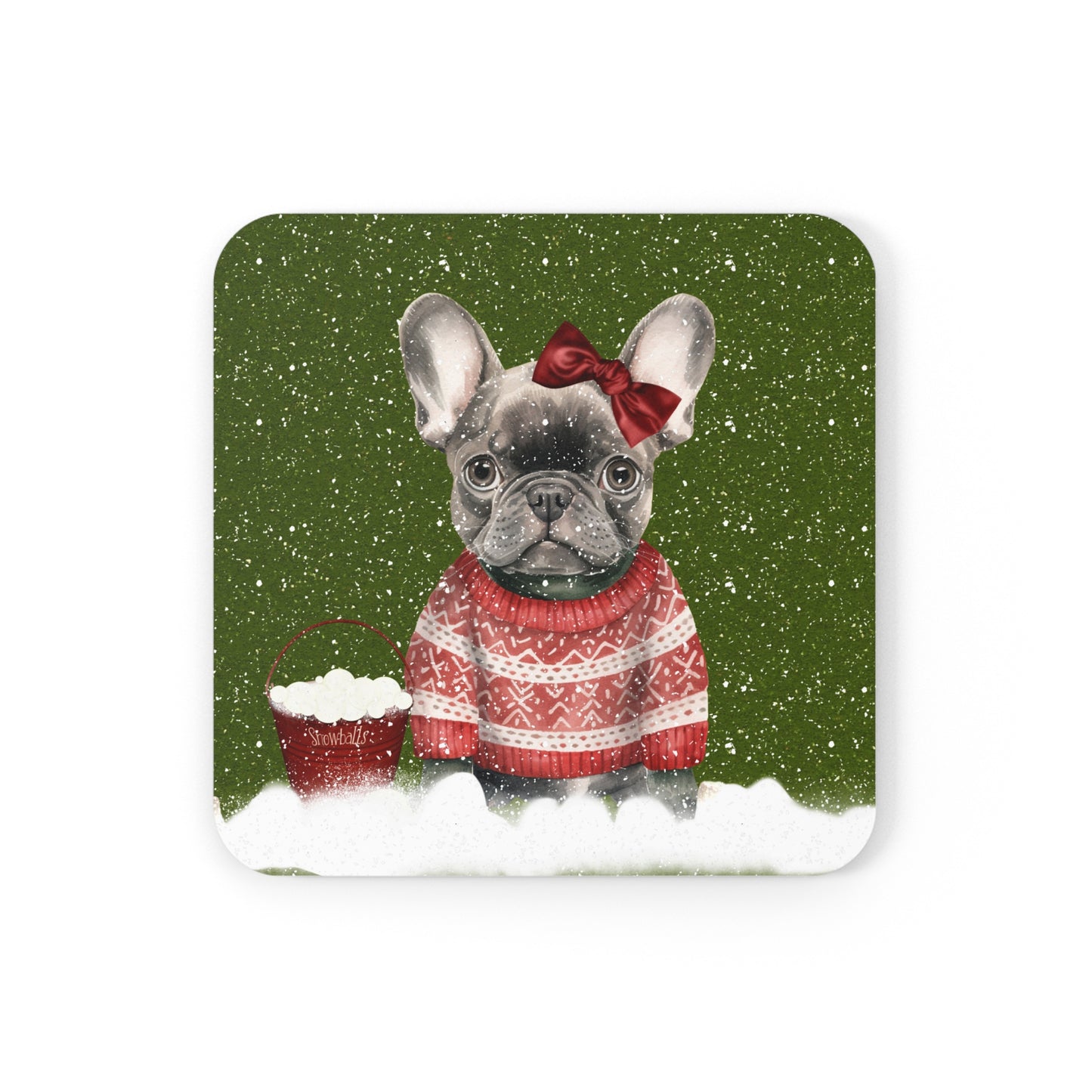 Freya the Frenchie Coaster Set of 4