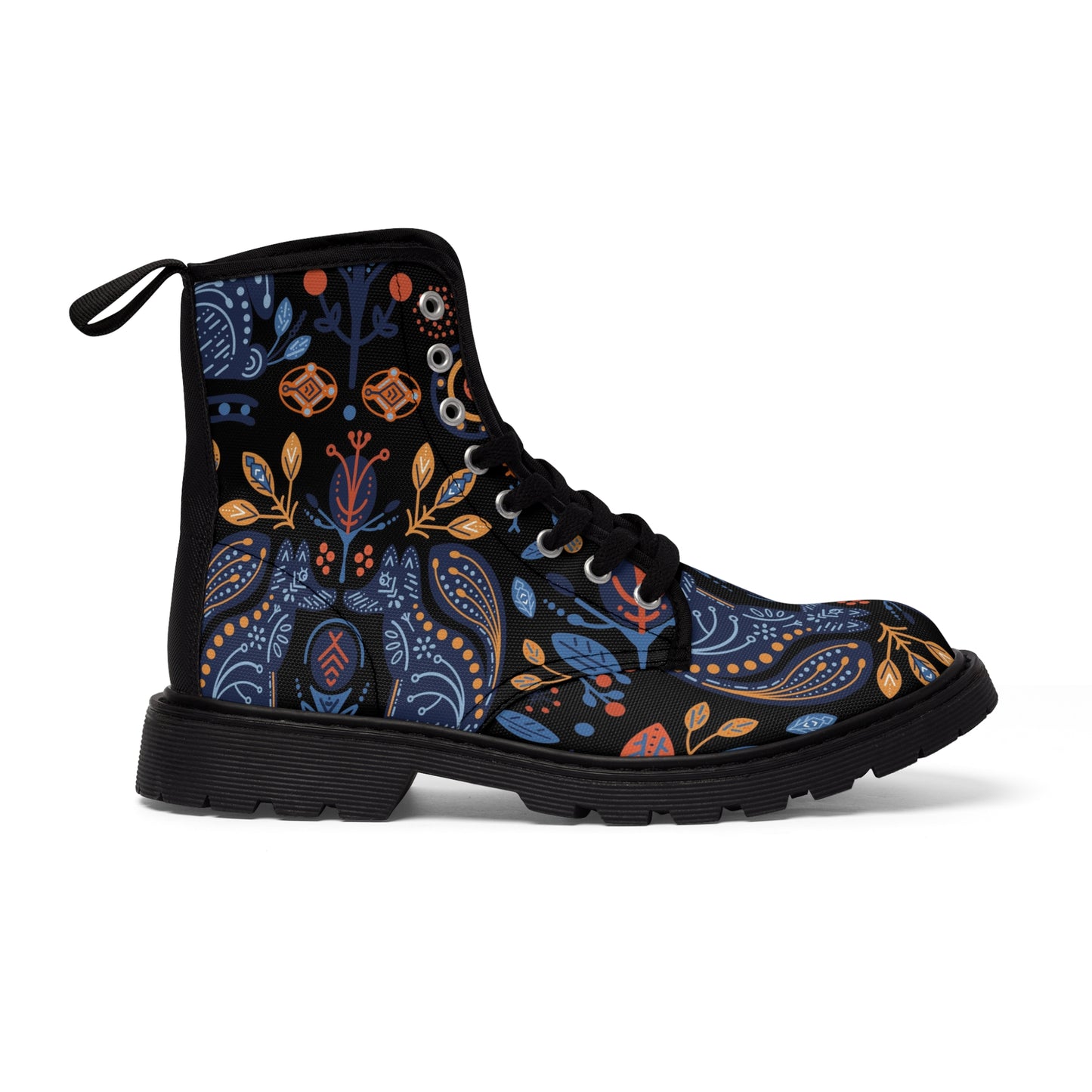 Folk Art Women's Canvas Boots