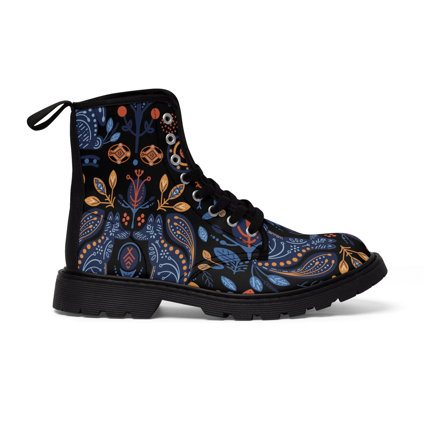 Folk Art Women's Canvas Boots