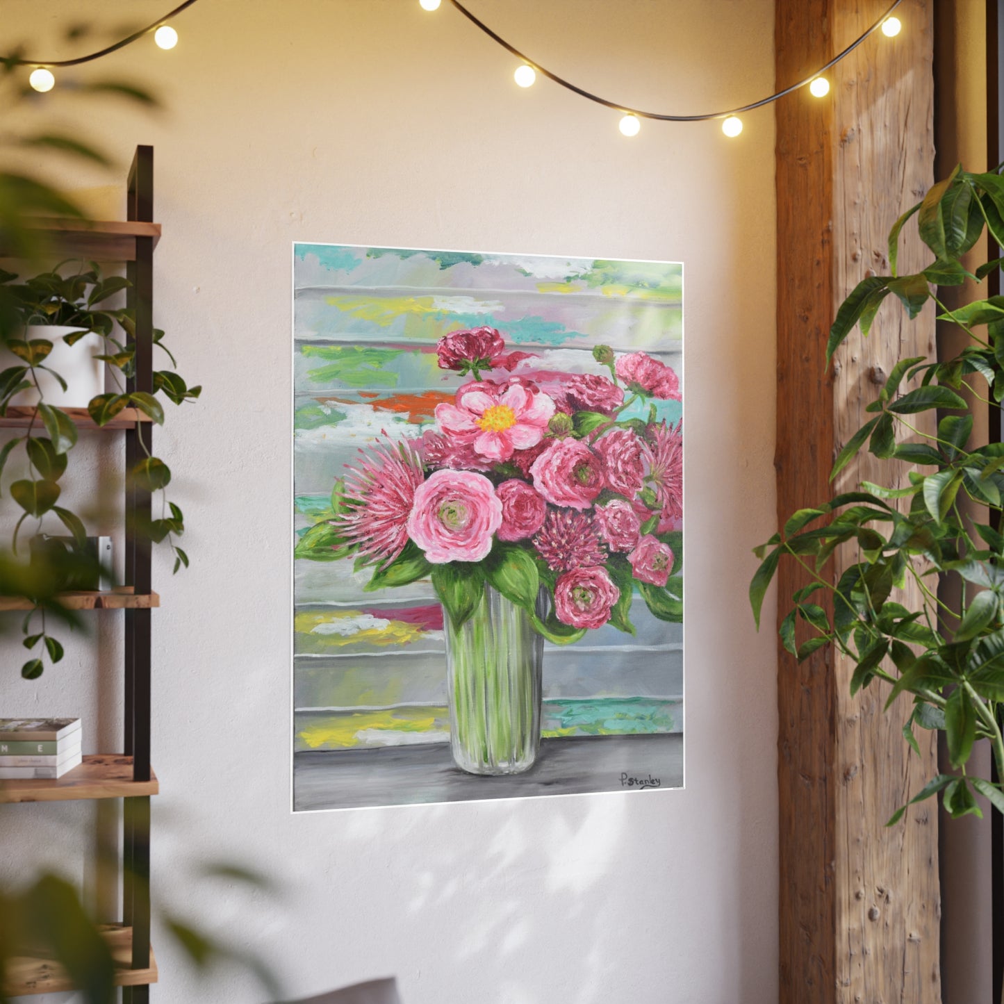 "Bouquet in Pink" Photo Art Paper Print