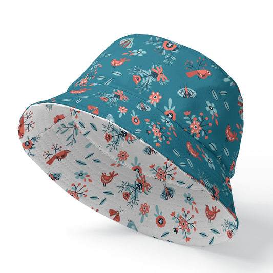 Teal Reversible Bucket Hat