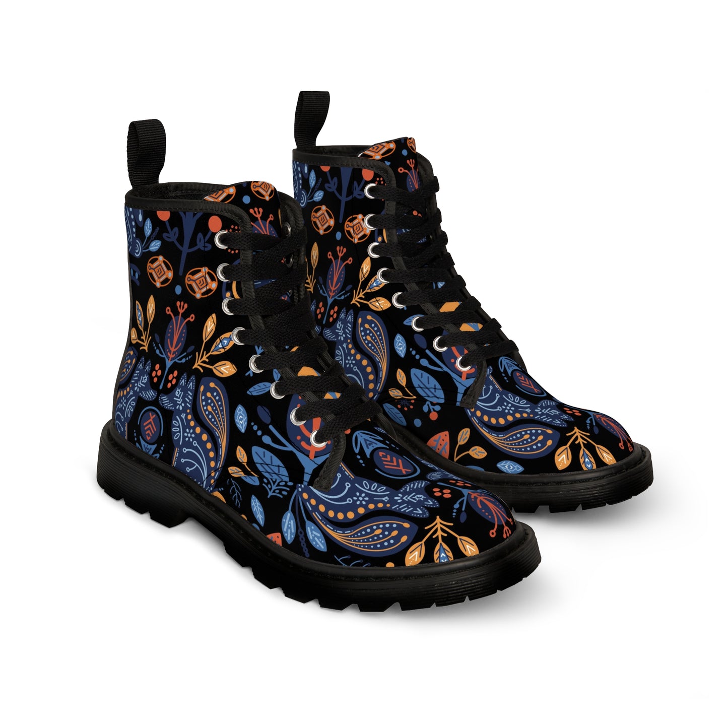 Folk Art Women's Canvas Boots