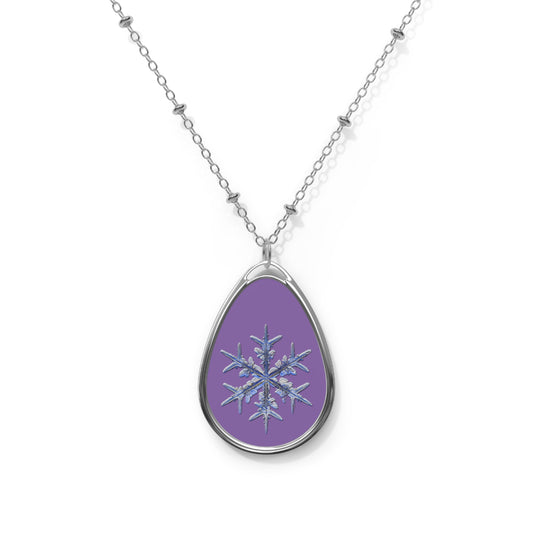 Real Snowflake Necklace