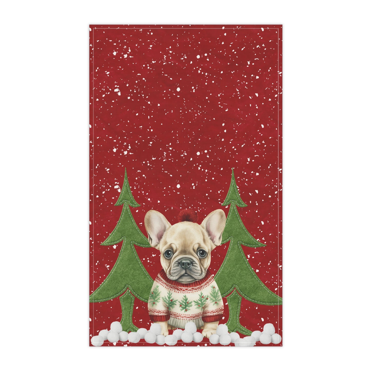 Forrest the Frenchie Kitchen Towel