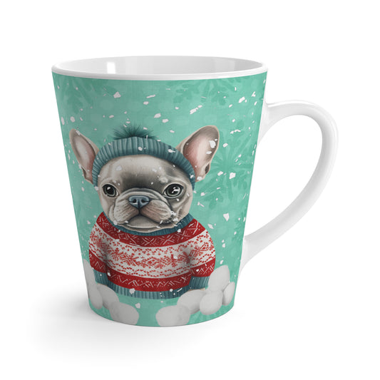 Christmas Frenchie Latte Mug