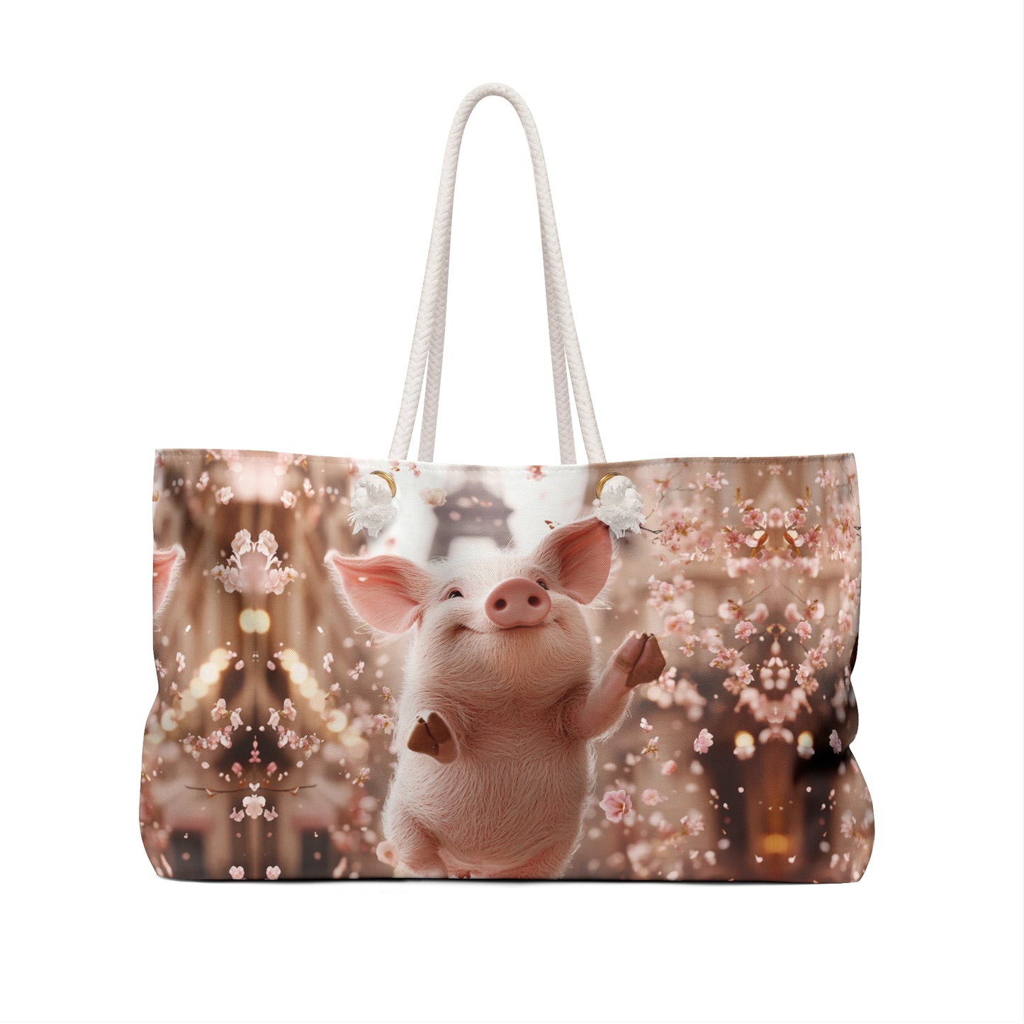 Pia the Happy Pig Weekender Bag.