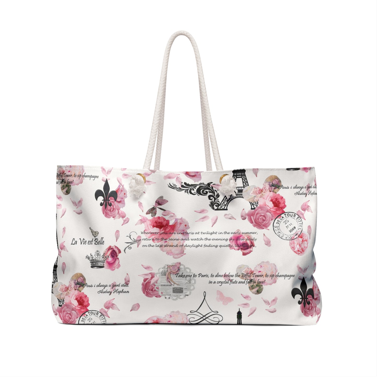 Paris in Spring Weekender Bag