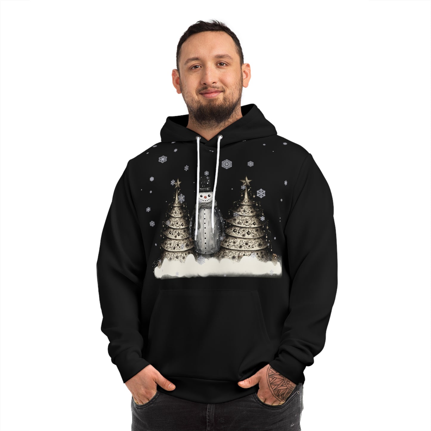 Gentleman Snowman Fashion Hoodie