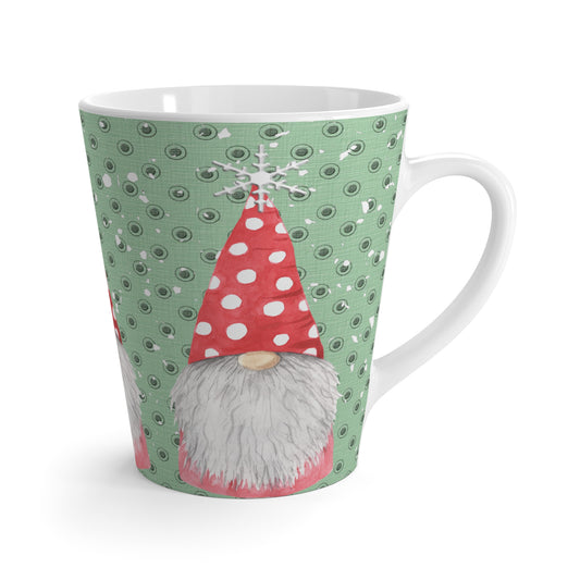 Red Gnome Latte Mug