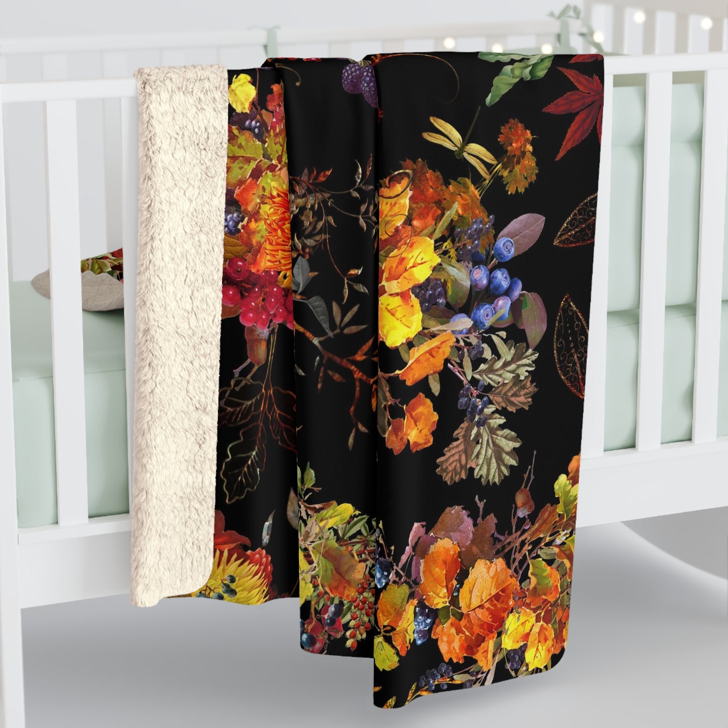 Autumn Glory Sherpa Fleece Blanket