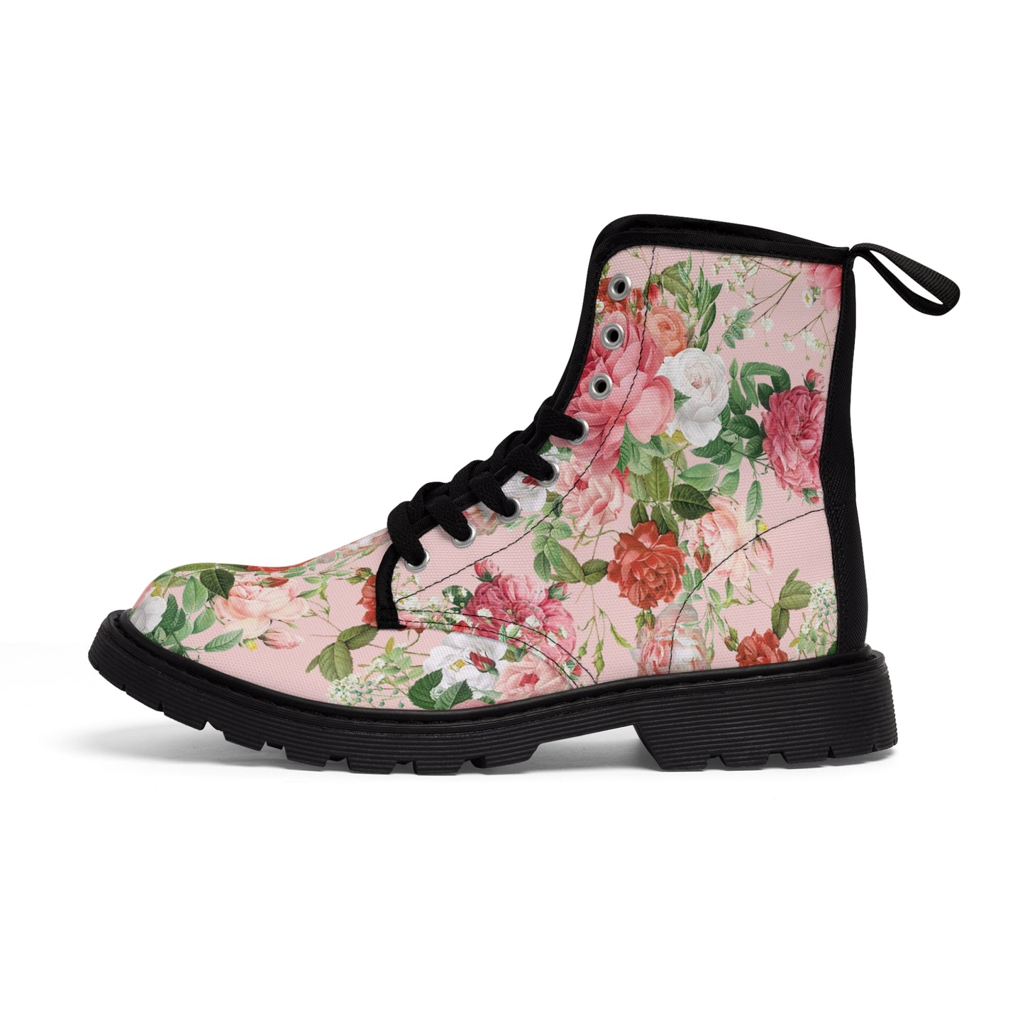 Vintage Roses Women's Canvas Boots