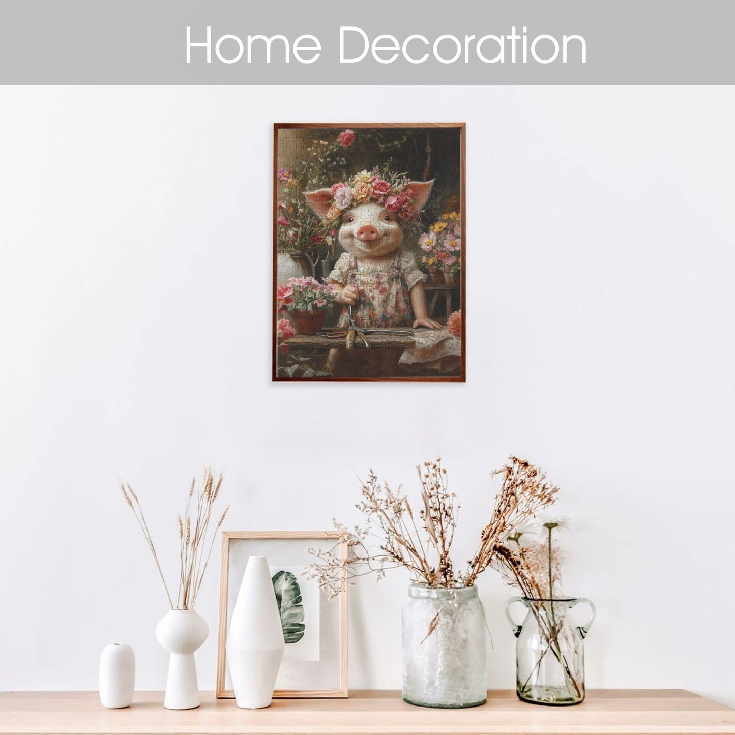 Peony's Garden Wooden Puzzle 500-Piece