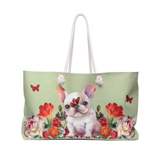 Butterfly Frenchie Weekender Bag