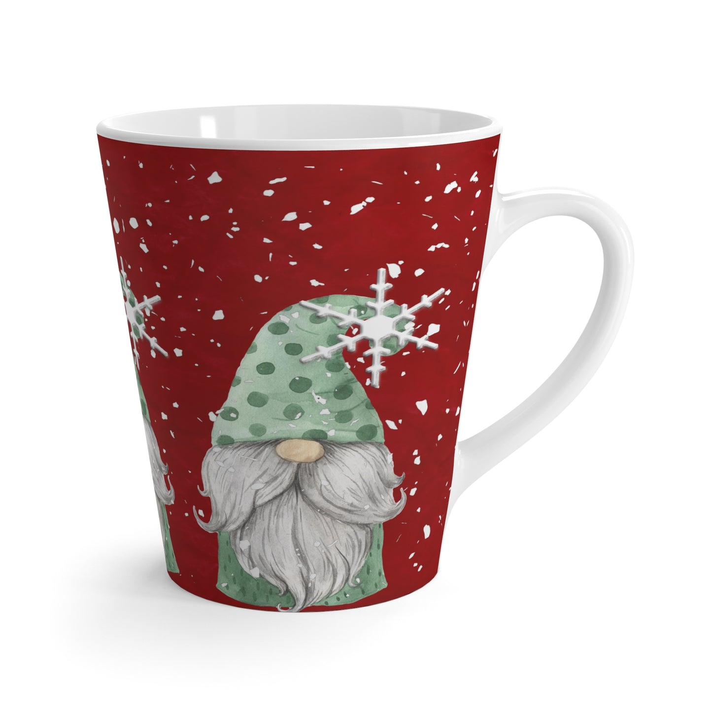 Green Hat Gnome Latte Mug