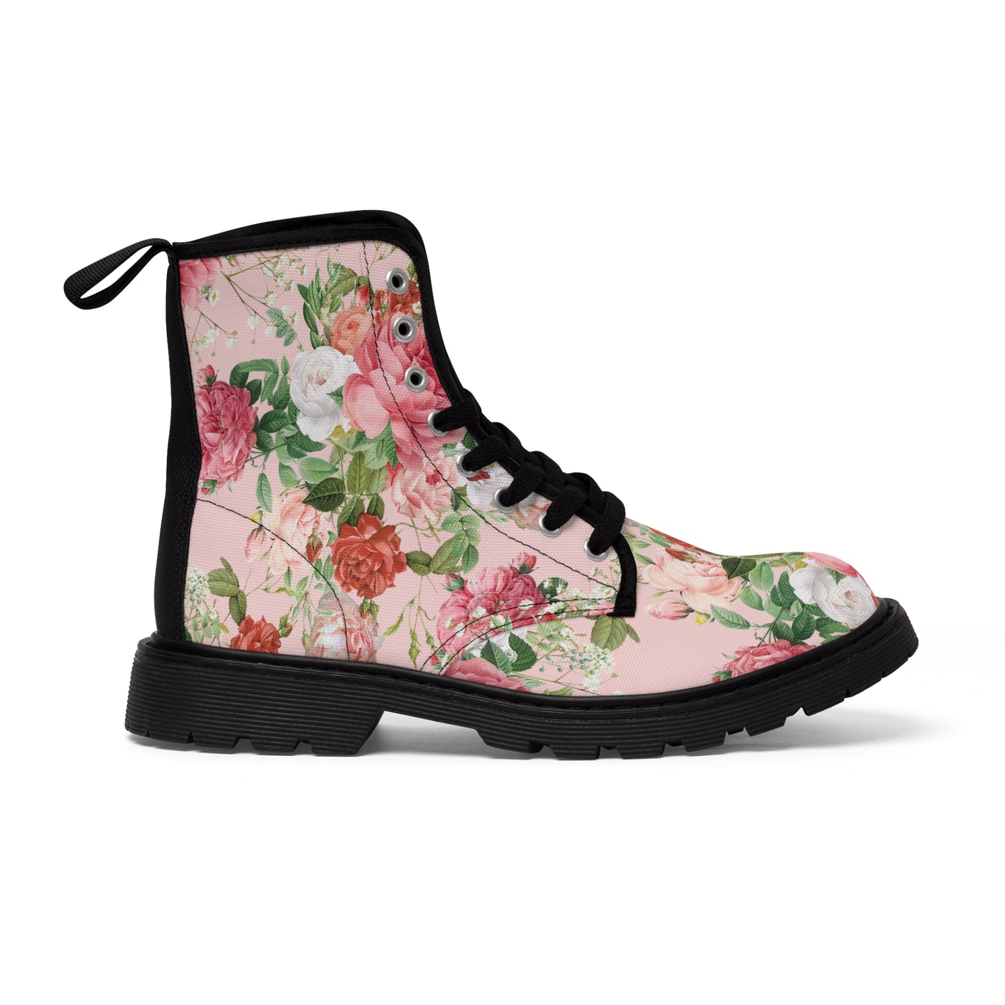 Vintage Roses Women's Canvas Boots