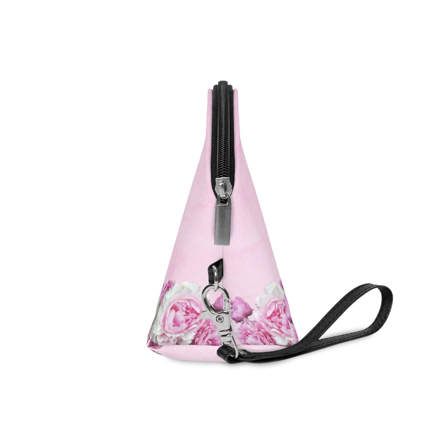 Pink Petal Frenchie Makeup Bag