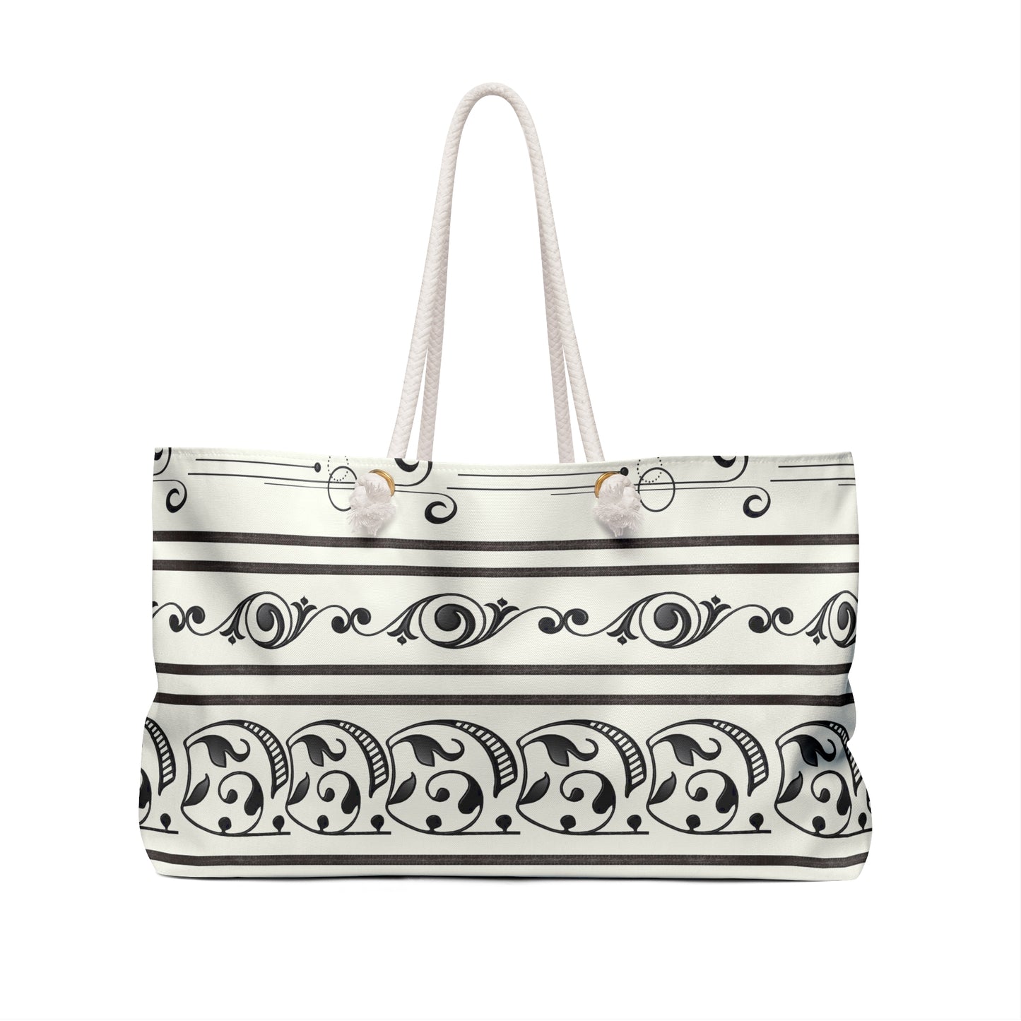 Black and White Weekender Bag