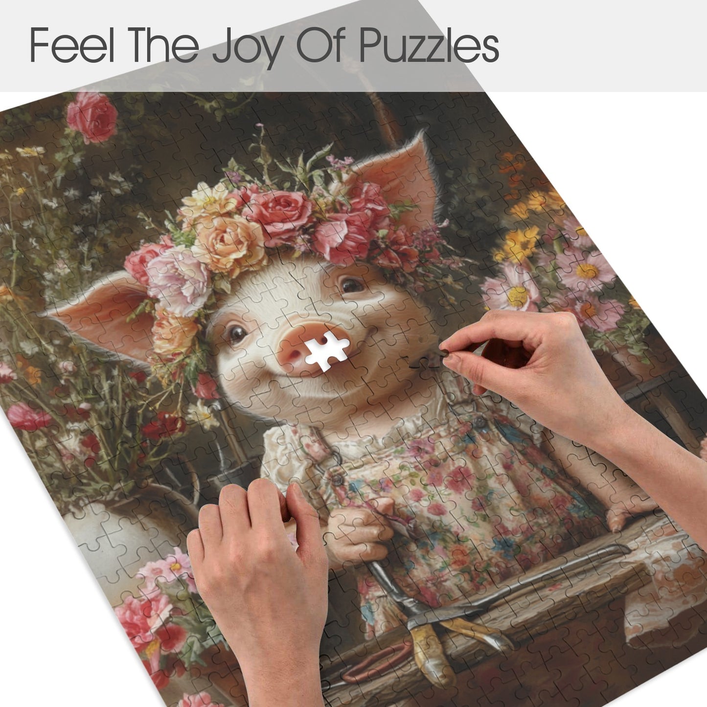 Peony's Garden Wooden Puzzle 500-Piece