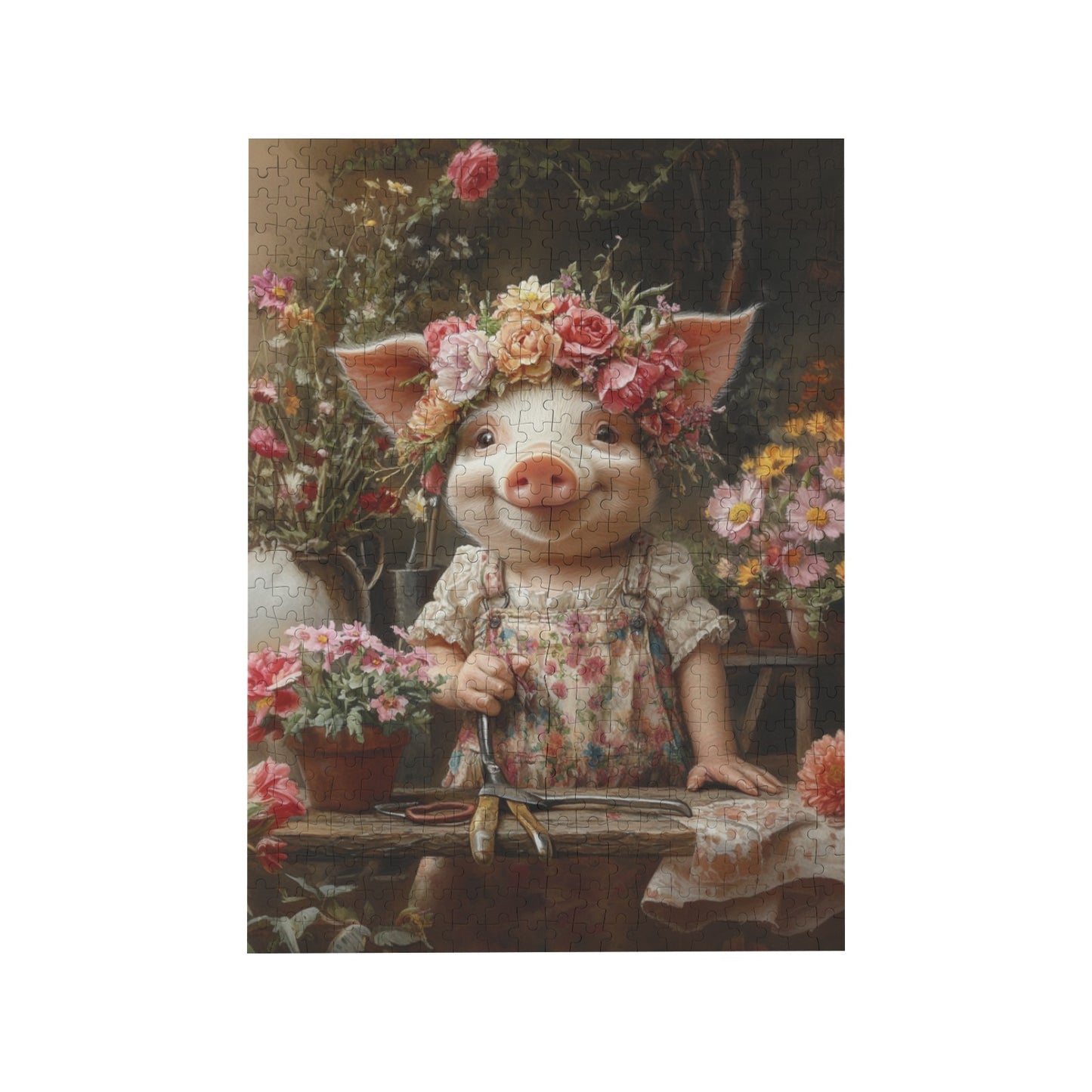 Peony's Garden Wooden Puzzle 500-Piece